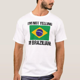 Ich schreibe nicht, dass ich Brasiliens Länderflag T-Shirt