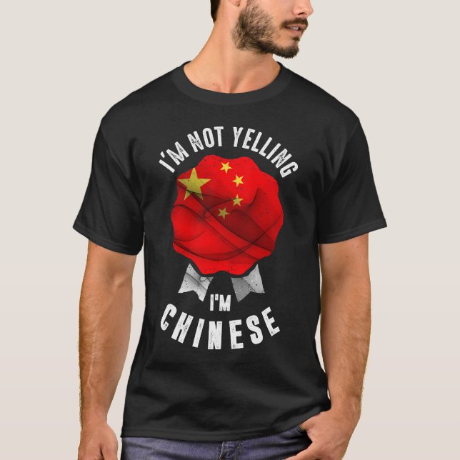 Ich schreibe nicht, dass ich Chinese bin T-Shirt (Vorderseite)