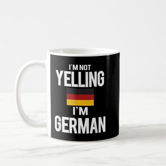 Ich schreibe nicht, dass ich Deutsch bin Kaffeetasse (Links)