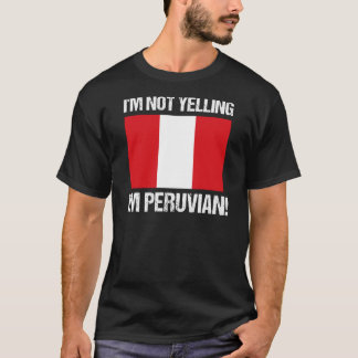 Ich schreibe nicht, dass ich die peruanische Flagg T-Shirt