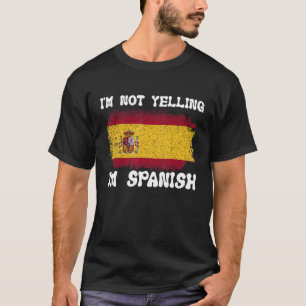Ich schreibe nicht, dass ich die spanische Flagge  T-Shirt