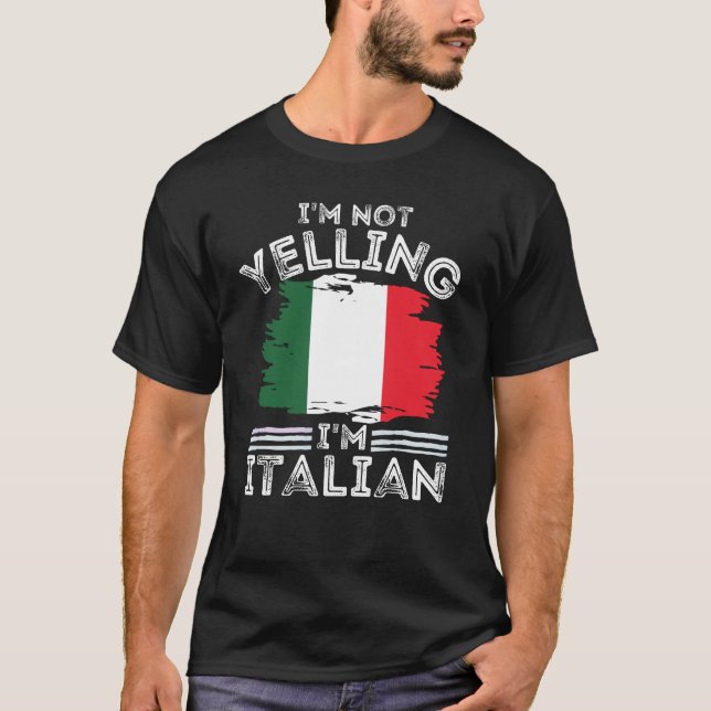 Ich schreibe nicht, dass ich Italiener bin für Ita T-Shirt (Vorderseite)