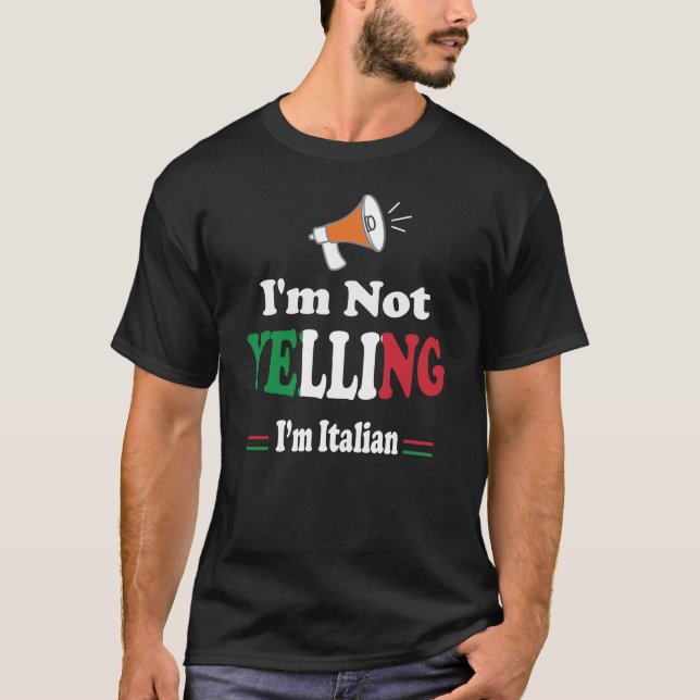 Ich schreibe nicht, dass ich Italiener bin T-Shirt (Vorderseite)