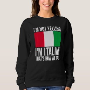 Ich schreibe nicht, dass ich Italienisch bin Itali Sweatshirt