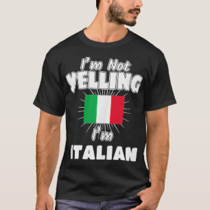Ich schreibe nicht, dass ich Italienischer Flaggen T-Shirt