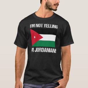 Ich schreibe nicht, dass ich jordanische Länderfl T-Shirt