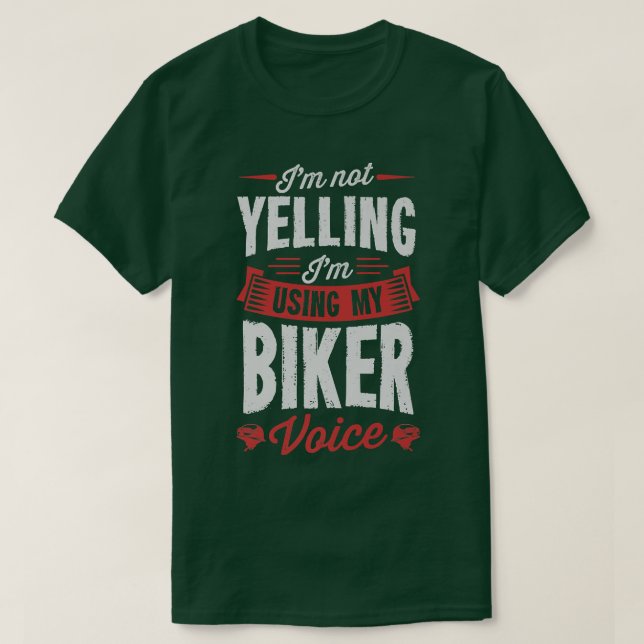 Ich schreibe nicht, dass ich meine Bikerstimme Fun T-Shirt (Design vorne)