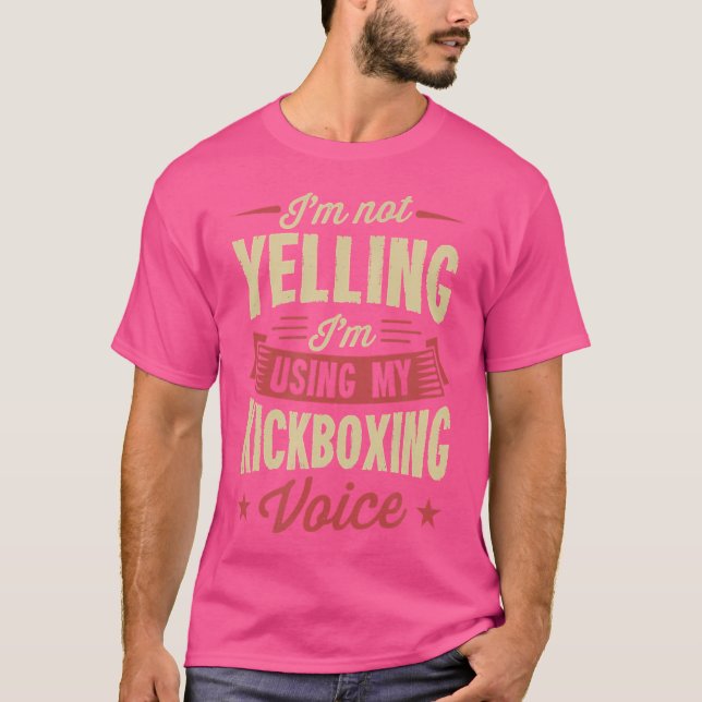 Ich schreibe nicht, dass ich meine Kickboxstimme v T-Shirt (Vorderseite)
