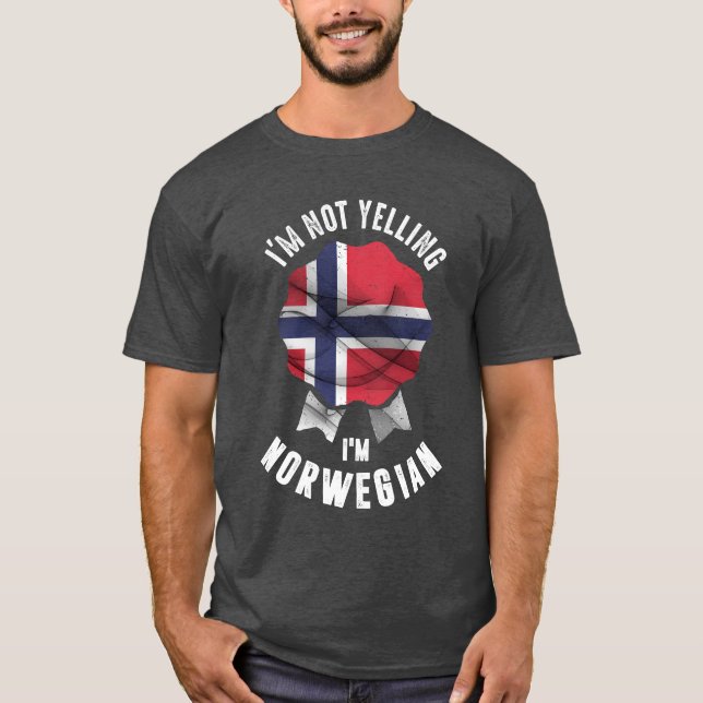Ich schreibe nicht, dass ich Norwegisch bin T-Shirt (Vorderseite)