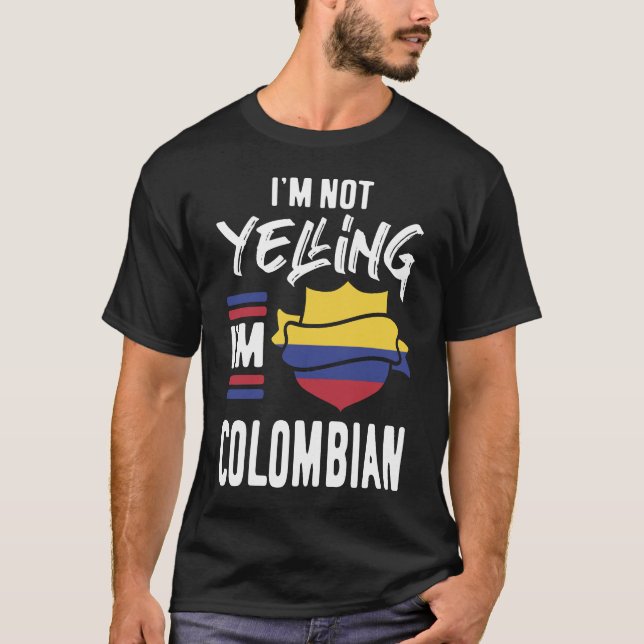 Ich schreibe nicht, ich bin Kolumbianer T-Shirt (Vorderseite)