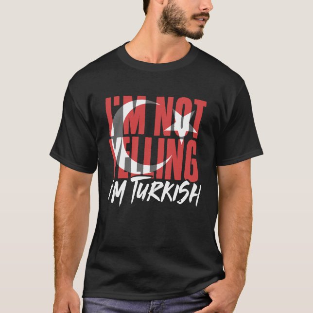 Ich schreibe nicht, ich bin Türkin Istanbul Türkiy T-Shirt (Vorderseite)