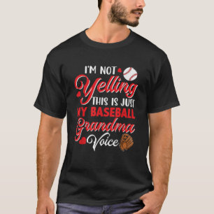 Ich schreibe nicht nur meinen Baseball-Oma Voice F T-Shirt