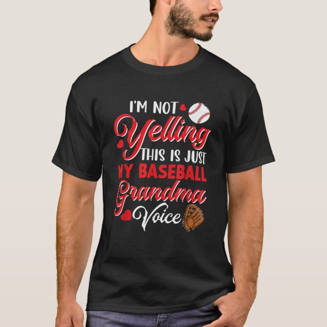 Ich schreibe nicht nur meinen Baseball-Oma Voice F T-Shirt (Vorderseite)