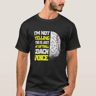 Ich schreibe nicht Softball Coach Voice Softball C T-Shirt