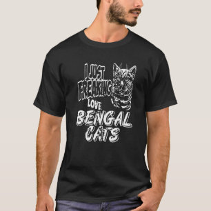 Ich schreibe nur Liebe Bengalische Katzen vorhande T-Shirt