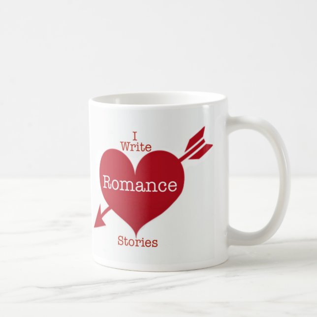 Ich schreibe Romance Stories Coffee Tasse (Rechts)