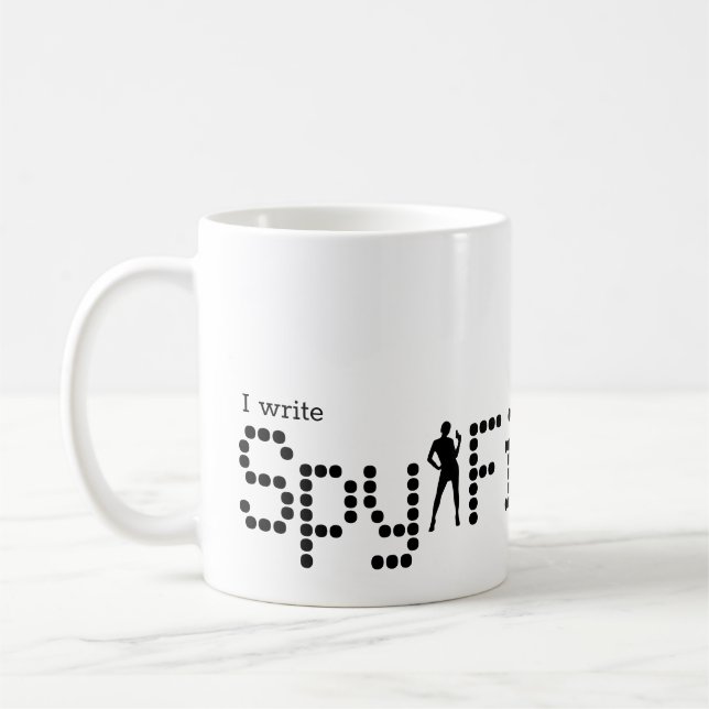 Ich schreibe Spy-Fiktion Kaffeetasse (Links)