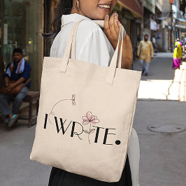 Ich schreibe stylish tragetasche
