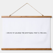 Ich schreibe Tapisserie aus Holz