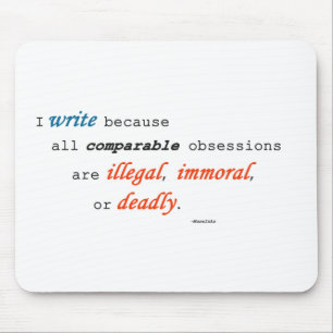 Ich schreibe weil… mousepad