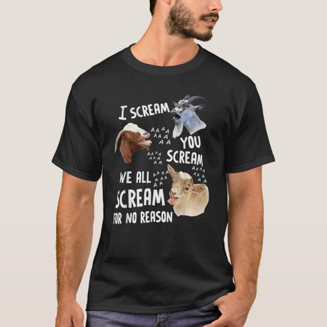 Ich schreie, dass wir alle schreien, ohne dass irg T-Shirt (Vorderseite)