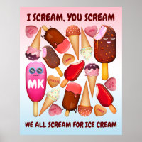 Ich schreie dir, wir schreien alle nach Eiscreme