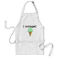 Ich schreie Eiscreme-Schürze