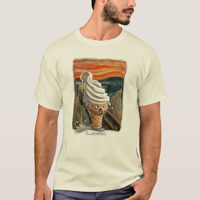 Ich schreie Eiscreme T-Shirt (Vorderseite)
