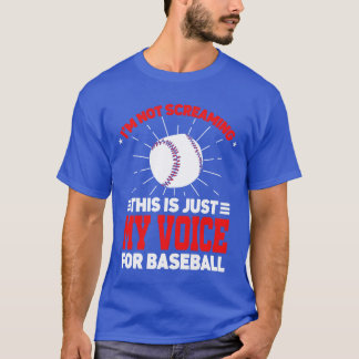 Ich schreie nicht Coaching Sport Trainer Baseball T-Shirt