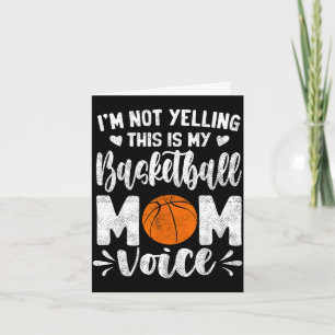 Ich schreie nicht, das ist die Stimme einer Basket Karte