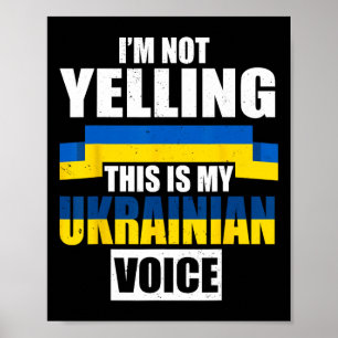 Ich schreie nicht, das ist meine ukrainische Stimm Poster