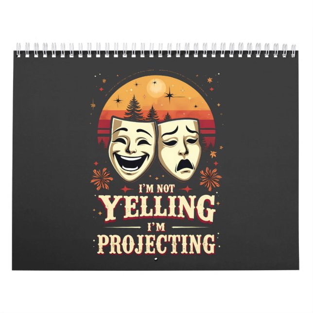 Ich schreie nicht, dass ich das Retro-Theater vors Kalender (Titelbild)