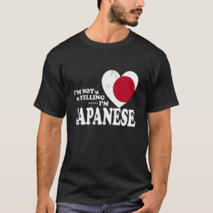Ich schreie nicht, ich bin japanische Flagge Souve T-Shirt