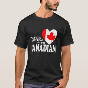 Ich schreie nicht, ich bin kanadische Flagge Souve T-Shirt