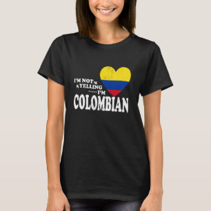 Ich schreie nicht, ich bin kolumbianische Flagge S T-Shirt
