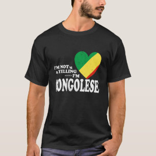 Ich schreie nicht, ich bin kongolesische Flagge So T-Shirt