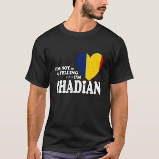 Ich schreie nicht, ich bin Tschadische Flagge Souv T-Shirt