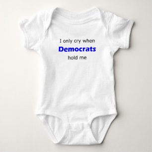 Ich schreie nur, wenn Demokraten mich halten Baby Strampler