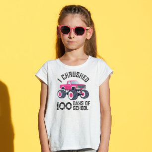 Ich schrieb 100 Tage pinkfarbenen Monsterwagen in  T-Shirt