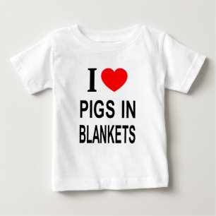 Ich ❤️ SCHWEINE IN DECKEN Ich liebe SCHWEINE IN DE Baby T-shirt