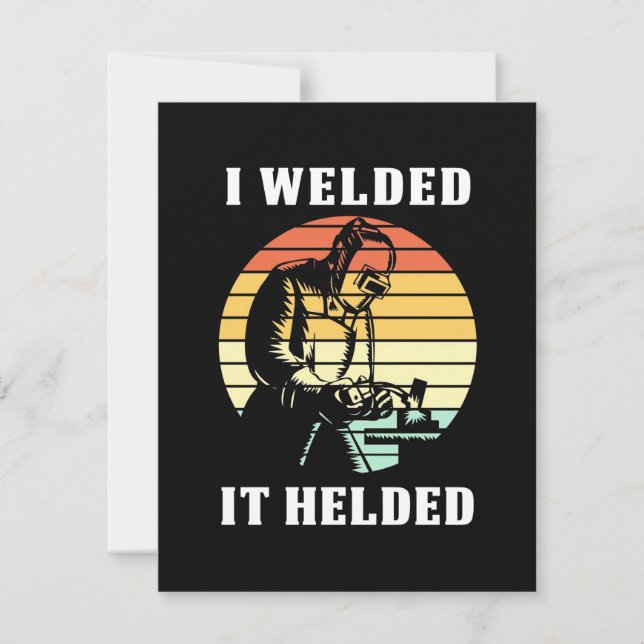 Ich schweißte es dankeskarte (Vorderseite)