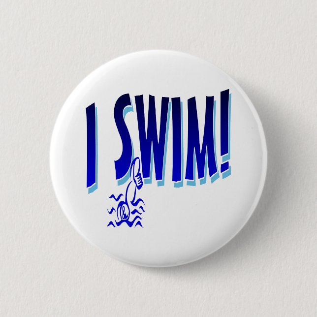 Ich schwimme button (Vorderseite)