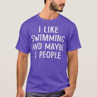 Ich schwimme gern und vielleicht 3 Personen 2 T-Shirt