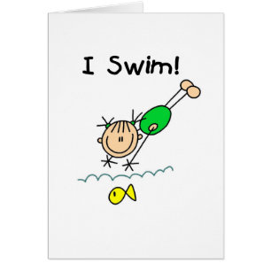 Ich schwimme Karte