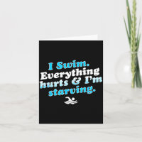 Ich schwimme lustiger Schwimmer-Zitat 