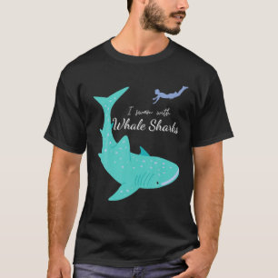 ICH SCHWIMME MIT WALE-SHARKS WhaleShark Shark Snor T-Shirt