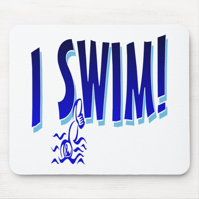 Ich schwimme mousepad (Vorne)