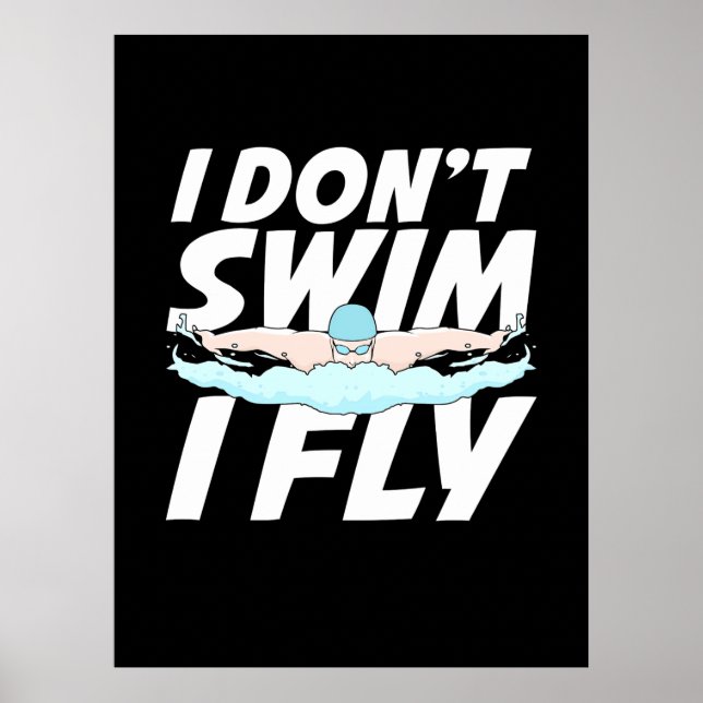 Ich schwimme nicht und fliege poster (Vorne)