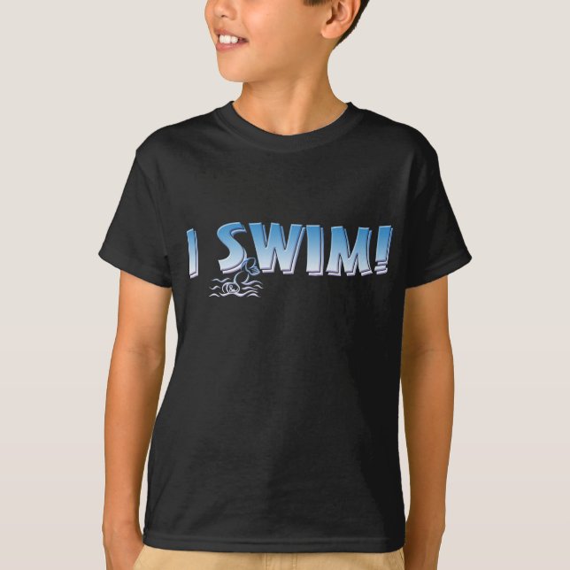 Ich schwimme T-Shirt (Vorderseite)