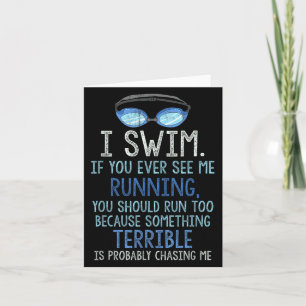 Ich schwimme, wenn du mich je laufen siehst, sollt karte